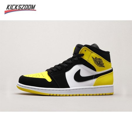 Air Jordan 1 Mid Yellow Toe Black 36-46
