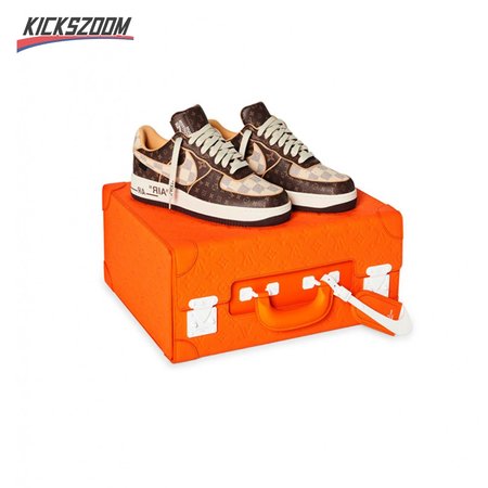 Nike Air Force 1 Low Louis Vuitton Monogram Brown Damier Azur Size 36-46